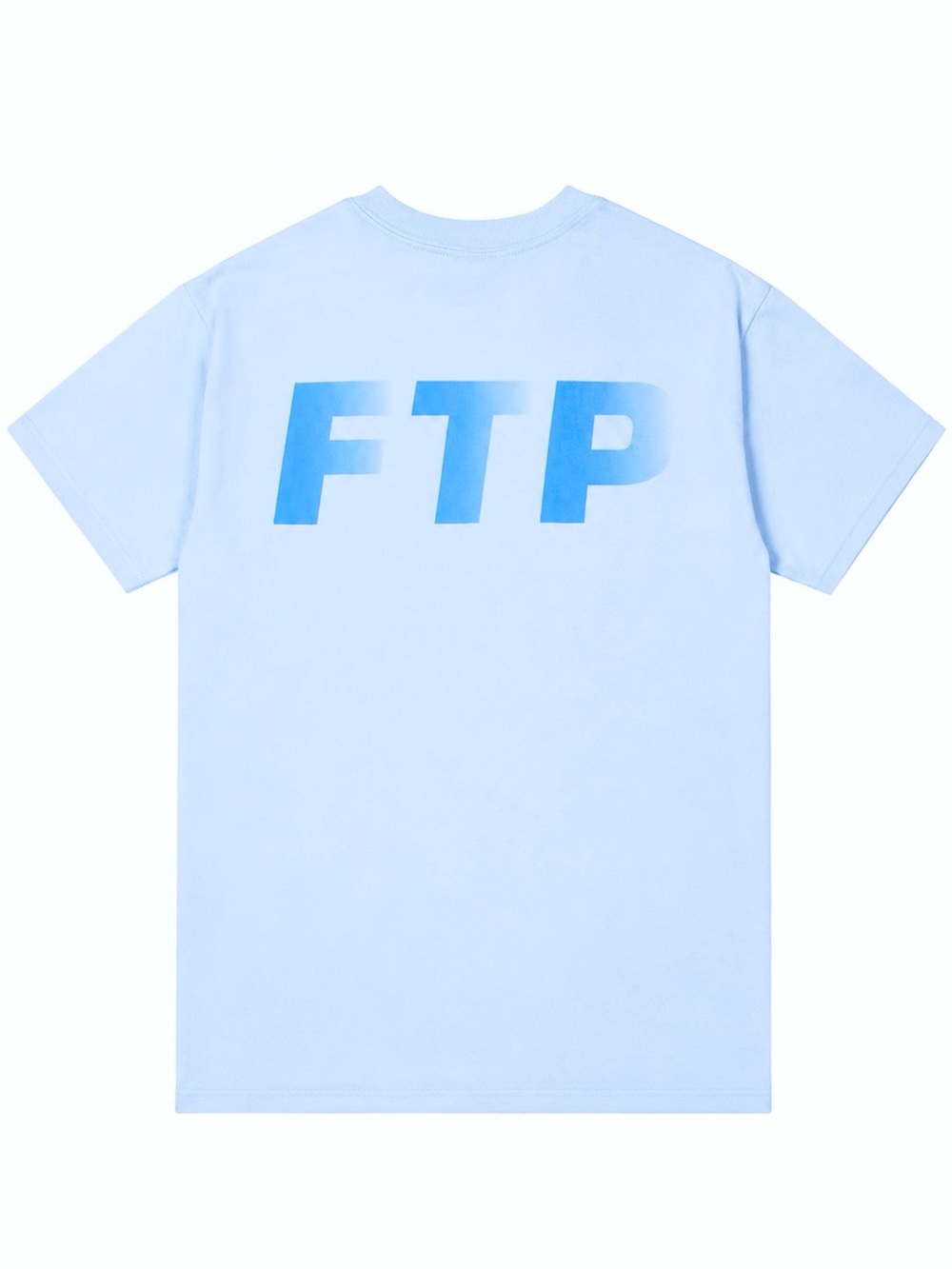 FTP F*ckThePopulation Powder Blue Gradient Logo Tee Size Small Brand New 2018